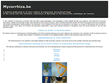 Tablet Screenshot of mycorrhiza.be